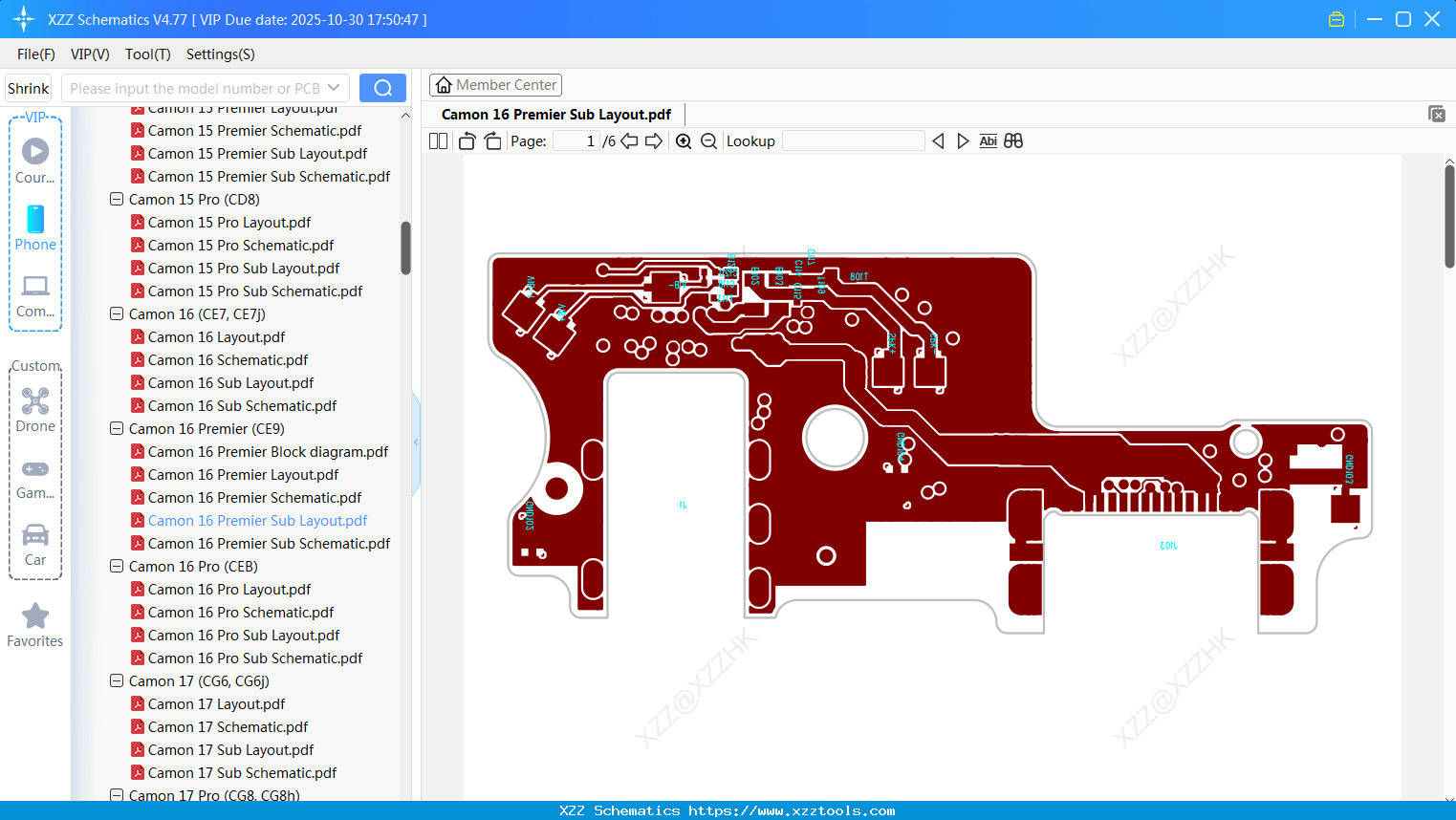 Tecno Camon 16 Premier Sub Layout
